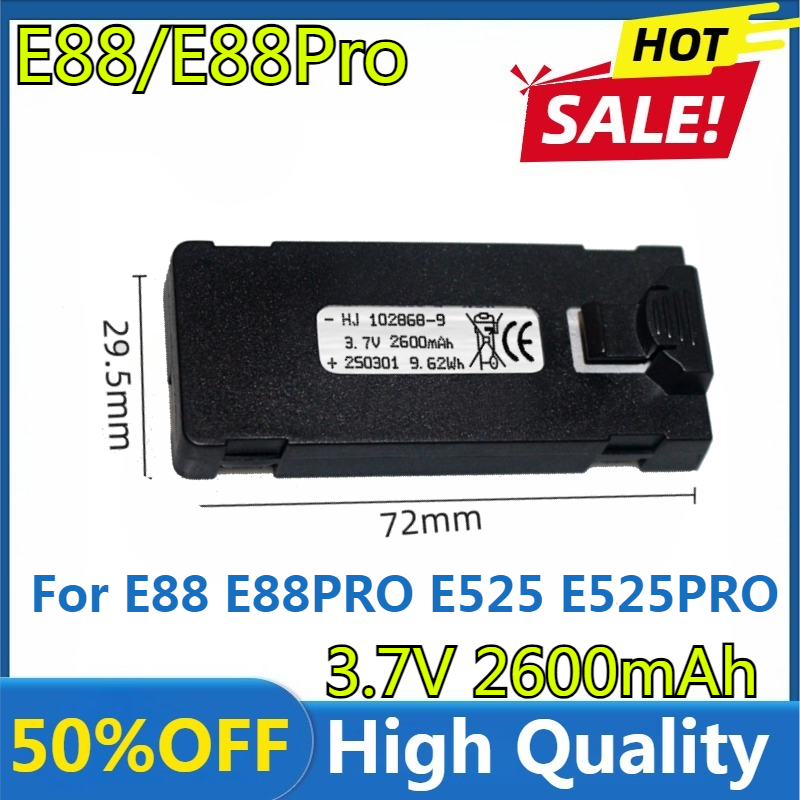 E88 Battery 3.7V 2600mAh For E - Drone Power Bank ulasan dan harga