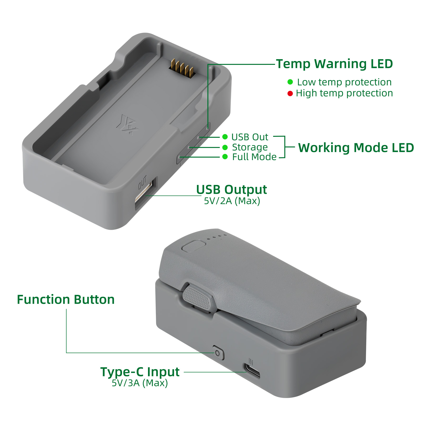 USB Battery Charger For DJI NE - Drone Power Bank ulasan dan harga
