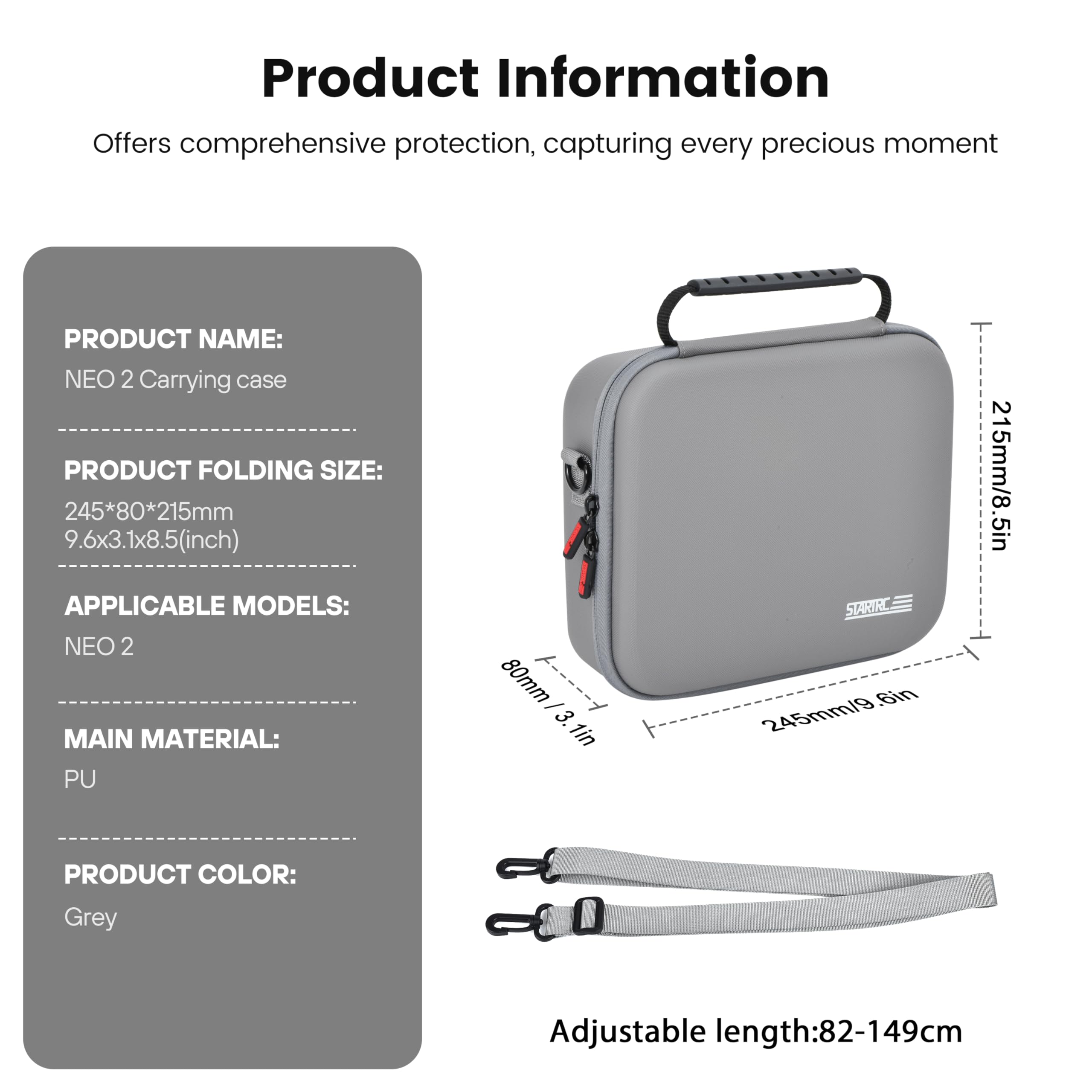 Neo 2 Portable PU Shoulder Bag - Drone Carrying Case ulasan dan harga