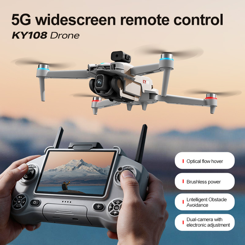 2026 New KY108 Drone With 8K C - Drone Controller Screen ulasan dan harga